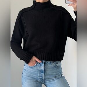 Zara Black Turtleneck Sweater